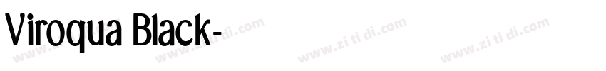 Viroqua Black字体转换